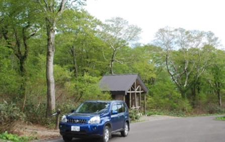 二ツ森登山道入口